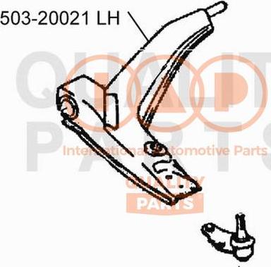 IAP QUALITY PARTS 503-20021 - Brat, suspensie roata aaoparts.ro