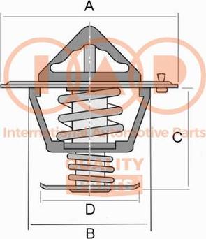 IAP QUALITY PARTS 155-15054 - Termostat,lichid racire aaoparts.ro