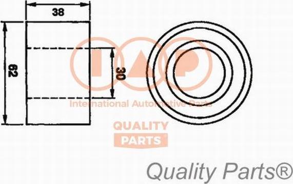 IAP QUALITY PARTS 127-09010 - Rola intinzator,curea distributie aaoparts.ro