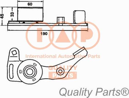 IAP QUALITY PARTS 127-06021 - Rola intinzator,curea distributie aaoparts.ro