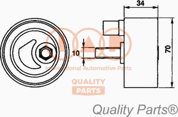 IAP QUALITY PARTS 127-15030 - Rola intinzator,curea distributie aaoparts.ro