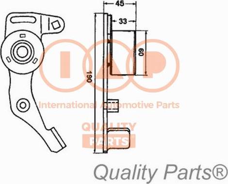IAP QUALITY PARTS 12716051 - Rola intinzator,curea distributie aaoparts.ro