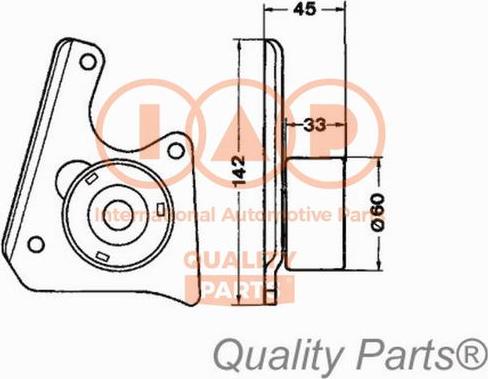 IAP QUALITY PARTS 12716052 - Rola intinzator,curea distributie aaoparts.ro