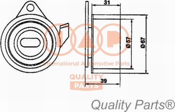 IAP QUALITY PARTS 12712091 - Rola intinzator,curea distributie aaoparts.ro