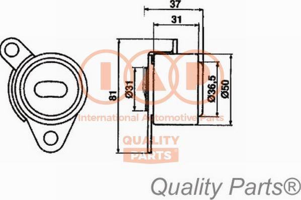 IAP QUALITY PARTS 12712083 - Rola intinzator,curea distributie aaoparts.ro