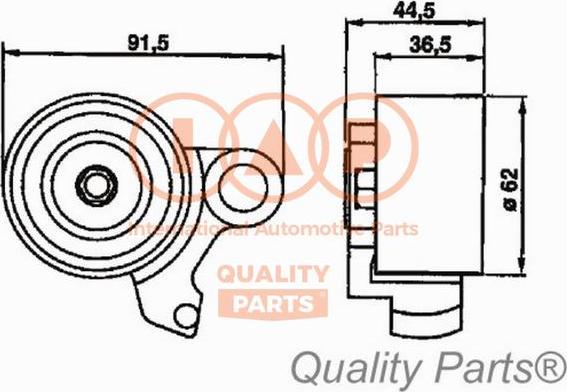 IAP QUALITY PARTS 12717086 - Rola intinzator,curea distributie aaoparts.ro