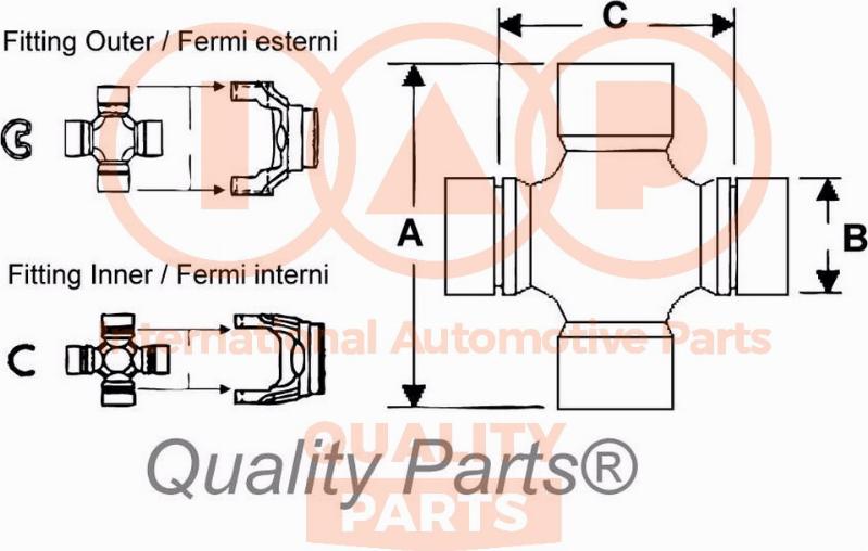 IAP QUALITY PARTS 308-13031 - Articulatie, cardan aaoparts.ro