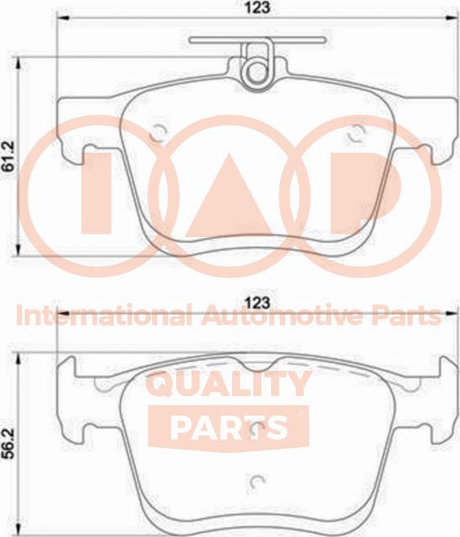 IAP QUALITY PARTS 704-50045P - Set placute frana,frana disc aaoparts.ro