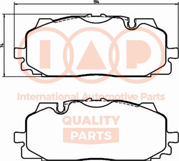 IAP QUALITY PARTS 704-50065P - Set placute frana,frana disc aaoparts.ro