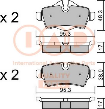 IAP QUALITY PARTS 704-51001P - Set placute frana,frana disc aaoparts.ro