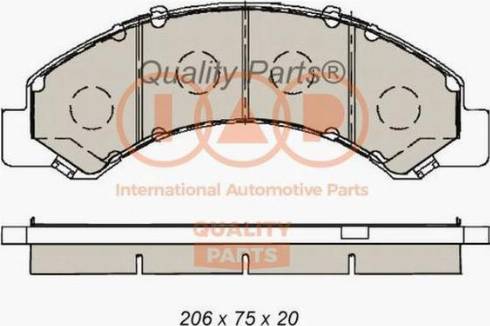 IAP QUALITY PARTS 704-09090X - Set placute frana,frana disc aaoparts.ro