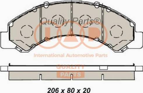 IAP QUALITY PARTS 704-09093X - Set placute frana,frana disc aaoparts.ro