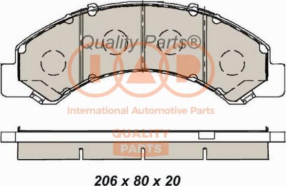 IAP QUALITY PARTS 704-09093 - Set placute frana,frana disc aaoparts.ro