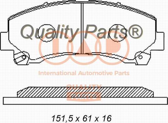 IAP QUALITY PARTS 704-09023X - Set placute frana,frana disc aaoparts.ro