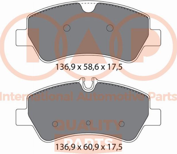 IAP QUALITY PARTS 704-04051 - Set placute frana,frana disc aaoparts.ro