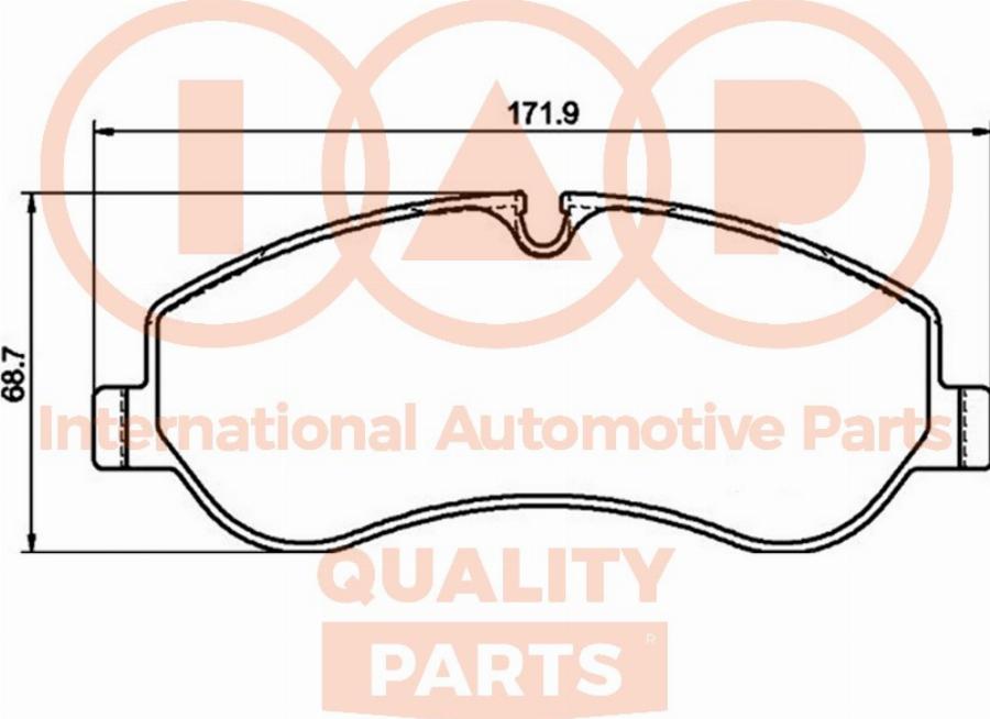 IAP QUALITY PARTS 704-04053P - Set placute frana,frana disc aaoparts.ro