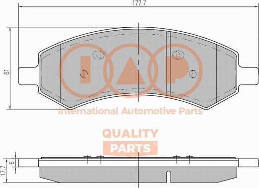 IAP QUALITY PARTS 704-00033 - Set placute frana,frana disc aaoparts.ro