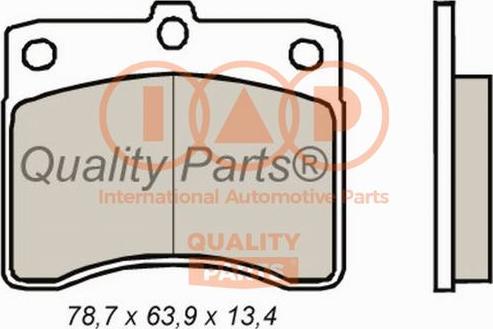 IAP QUALITY PARTS 704-03040 - Set placute frana,frana disc aaoparts.ro