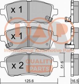 IAP QUALITY PARTS 704-03100P - Set placute frana,frana disc aaoparts.ro