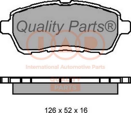 IAP QUALITY PARTS 704-03100 - Set placute frana,frana disc aaoparts.ro