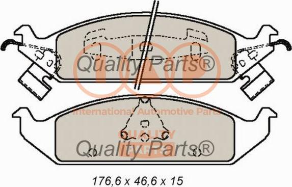 IAP QUALITY PARTS 704-02040 - Set placute frana,frana disc aaoparts.ro