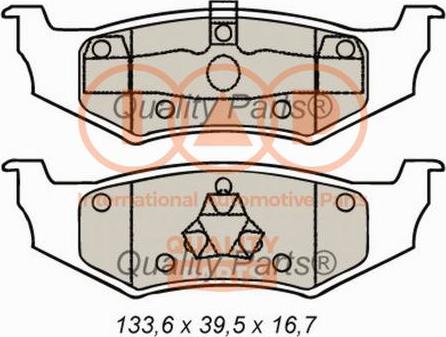 IAP QUALITY PARTS 704-02032 - Set placute frana,frana disc aaoparts.ro