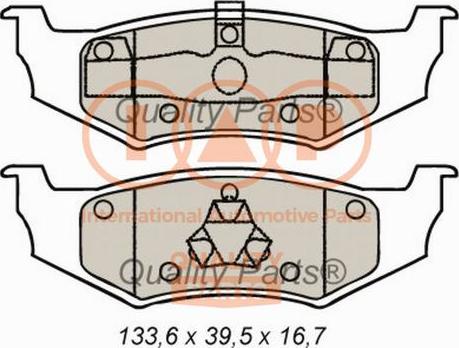 IAP QUALITY PARTS 704-02071 - Set placute frana,frana disc aaoparts.ro