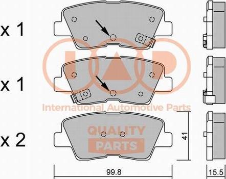 IAP QUALITY PARTS 704-07120P - Set placute frana,frana disc aaoparts.ro