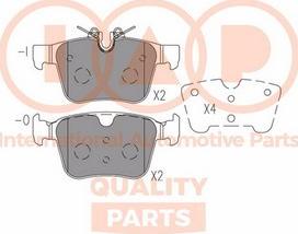 IAP QUALITY PARTS 704-14082X - Set placute frana,frana disc aaoparts.ro