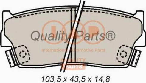 IAP QUALITY PARTS 704-16050X - Set placute frana,frana disc aaoparts.ro