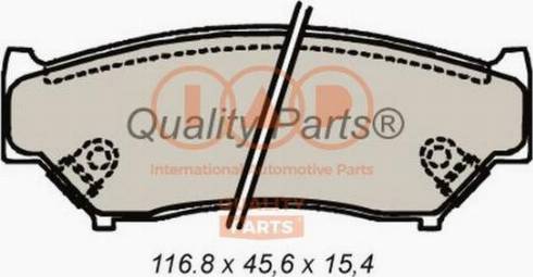 IAP QUALITY PARTS 704-16051X - Set placute frana,frana disc aaoparts.ro