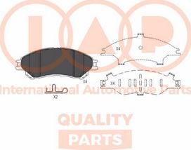 IAP QUALITY PARTS 704-16101X - Set placute frana,frana disc aaoparts.ro