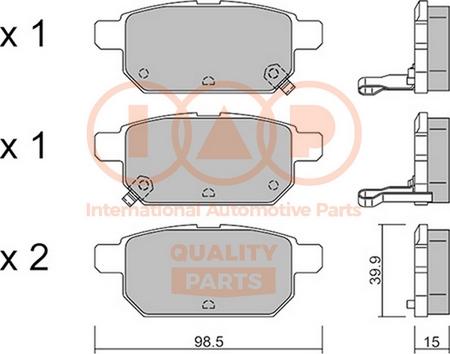 IAP QUALITY PARTS 704-16102P - Set placute frana,frana disc aaoparts.ro