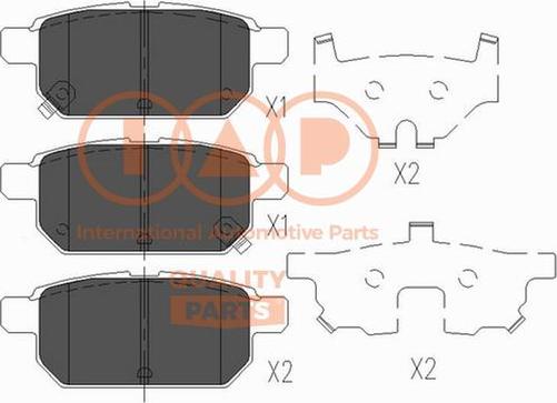 IAP QUALITY PARTS 704-16102X - Set placute frana,frana disc aaoparts.ro
