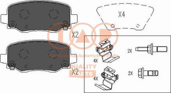 IAP QUALITY PARTS 704-10054X - Set placute frana,frana disc aaoparts.ro