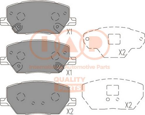 IAP QUALITY PARTS 704-10080 - Set placute frana,frana disc aaoparts.ro