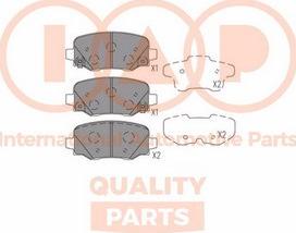 IAP QUALITY PARTS 704-10081P - Set placute frana,frana disc aaoparts.ro