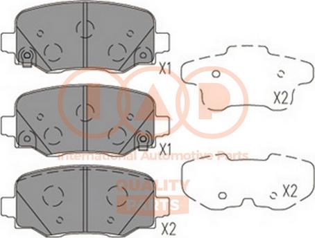 IAP QUALITY PARTS 704-10081 - Set placute frana,frana disc aaoparts.ro