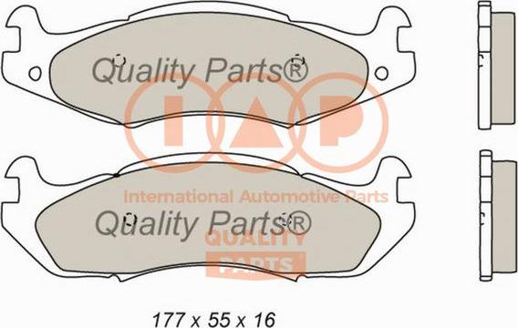 IAP QUALITY PARTS 704-10022 - Set placute frana,frana disc aaoparts.ro