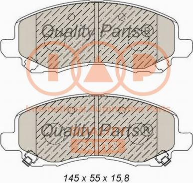 IAP QUALITY PARTS 704-10070 - Set placute frana,frana disc aaoparts.ro