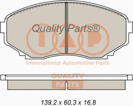 IAP QUALITY PARTS 704-11060X - Set placute frana,frana disc aaoparts.ro