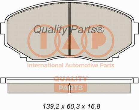 IAP QUALITY PARTS 704-11060 - Set placute frana,frana disc aaoparts.ro