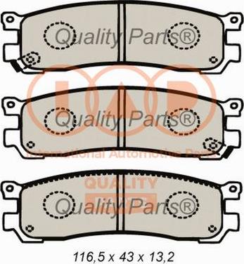 IAP QUALITY PARTS 704-11061 - Set placute frana,frana disc aaoparts.ro