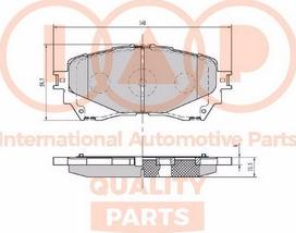 IAP QUALITY PARTS 704-11150X - Set placute frana,frana disc aaoparts.ro