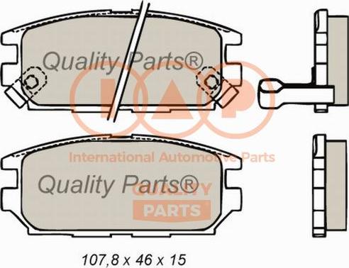 IAP QUALITY PARTS 704-12054 - Set placute frana,frana disc aaoparts.ro