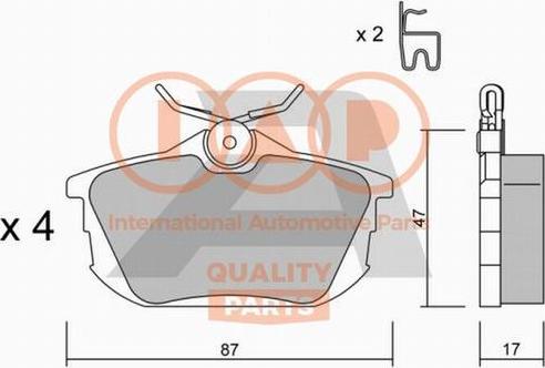 IAP QUALITY PARTS 704-12084P - Set placute frana,frana disc aaoparts.ro