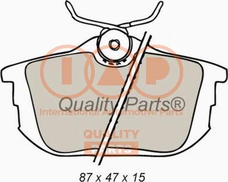 IAP QUALITY PARTS 704-12084X - Set placute frana,frana disc aaoparts.ro