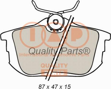 IAP QUALITY PARTS 704-12084 - Set placute frana,frana disc aaoparts.ro