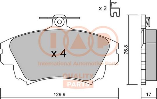 IAP QUALITY PARTS 704-12082P - Set placute frana,frana disc aaoparts.ro