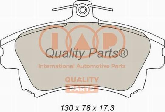 IAP QUALITY PARTS 704-12082 - Set placute frana,frana disc aaoparts.ro